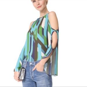 Ramy Brook Ibiza Geo Printed Sander Blouse